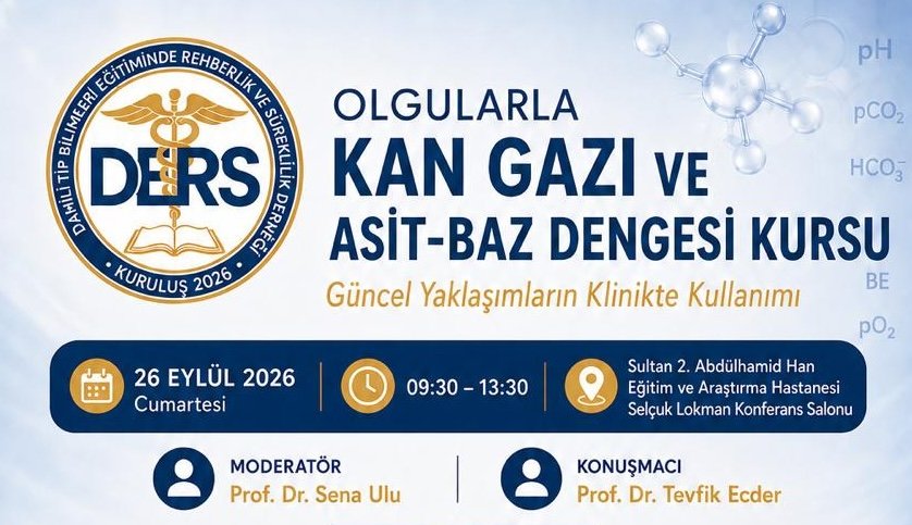 Olgularla Kan Gazı ve Asit-Baz Dengesi Kursu 26.09.2026